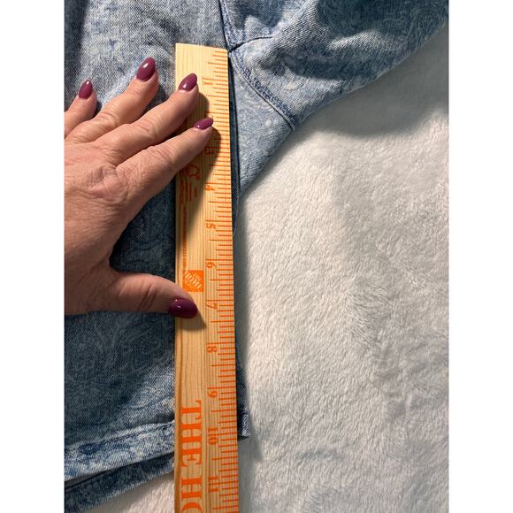 Gloria Vanderbilt Joslyn Plus 22W Denim Bermuda Shorts – Acid Wash Stretch Jean - Picture 11 of 14